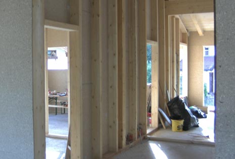 Zwischenwände Riegelbau, einseitig beplankt
